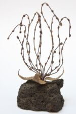 Vintage Brutalist Kinetic 'Seaweed' Sculpture Mounted to Coral - Image 2