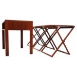 Nest of Three Teak Folding Tables by Illum Wikkelsø