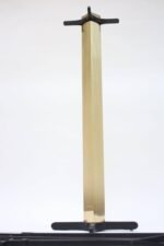 Mid-Century Modern Wrought Iron and Brass Firetools - Image 4