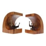 Vintage Brutalist Bird Bookends / Sculptures