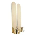 Pair of Vintage Wall-Mounted Candle Sconces
