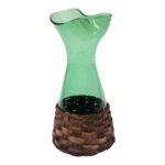 Vintage Italian Green Blown Glass Pitcher