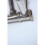 Faux-Bamboo Chrome Six-Candle Holder - Image 7