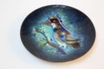 Mid Century Enamel on Copper Decorative 'Bird' Dish - Image 2