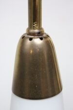 Sculptural Mid-Century American Modern Cased Glass and Brass Table/Floor Lamp - Image 8