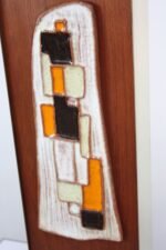 Harris Strong Walnut, Brass and Ceramic Tile Table Lamp - Image 6