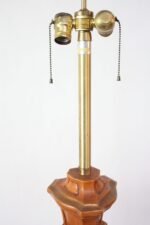 Pair of Oversized Hollywood Regency Carved and Gilded Table Lamps by Marbro - Image 11