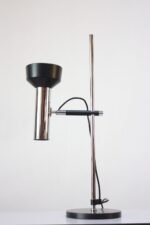Danish Chrome and Metal Adjustable Table Lamp - Image 2