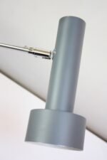 Petite Danish Modern Articulating Table Lamp in Chrome and Metal - Image 10