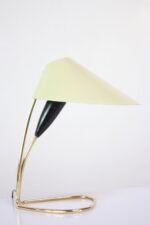 1950s Austrian Brass 'Lily' Table Lamp Attributed to J.T. Kalmar - Image 2