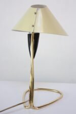 1950s Austrian Brass 'Lily' Table Lamp Attributed to J.T. Kalmar - Image 3