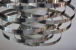 Polished Aluminum 'Cyclone' Pendant Fixture by Gaetano Sciolari - Image 10