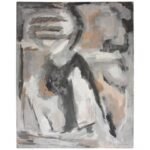 Abstract Oil and Gouache on Board by Elizabeth Nachman Erlanger