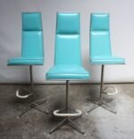 Set of Three American Modern High-Back Barstools by Jansko - Image 3
