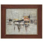 1960s Israeli Abstract Expressionist Painting by Efraim Modzelevich