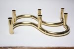Pair of 1970s Tubular Brass Candleholders - Image 4