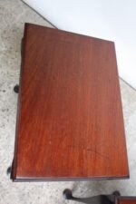 Pair of Mahogany and Ebonized Walnut Chippendale-Style Tall End Tables - Image 12