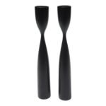 Danish Modern Black Candlesticks