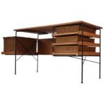 Rare Maple and Iron Desk by Dorothy Schindele