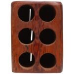 Primitive Solid Red Cedarwood Six-Bottle Wine Holder
