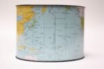 1958 Litho Tin World Map Desk Organizer - Image 5