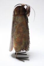 Vintage Brutalist Mixed-Metal Owl Sculpture - Image 4