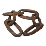 Folk Art Hand Carved Wooden Whimsy Chain