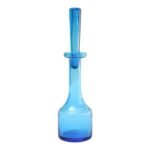 Mid Century Blue Decanter by Blenko