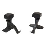 1950s Industrial Black Iron Railroad Tie Bookends