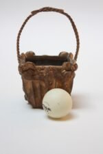 Circa 1930s Petite Patinated Brass Basket - Image 2