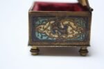 Collection of Early 20th Century European Cloisonne Boxes / Candlestick - Image 10