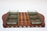 1960s Jens Quistgaard Dansk Teak Serving Tray With Inserts - Image 3