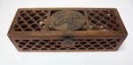 Victorian Carved Glove Box With Gloves - Image 5
