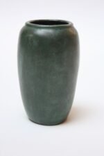 Antique Green Earthenware Bohemian Bud Vase by Stellmacher Teplitz - Image 3
