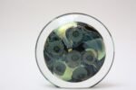 Vintage Robert Eickholt Art Glass Floral Paperweight - Image 2