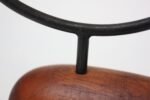 Danish Modern Teak and Metal Lüthje Three-Candle Holder - Image 12