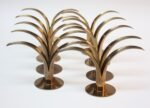 Set of Ten Swedish 'Liljan' Brass Candleholders by Ystad - Image 2