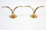 Set of Ten Swedish 'Liljan' Brass Candleholders by Ystad - Image 16
