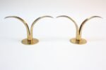 Set of Ten Swedish 'Liljan' Brass Candleholders by Ystad - Image 17