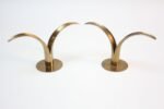 Set of Ten Swedish 'Liljan' Brass Candleholders by Ystad - Image 26
