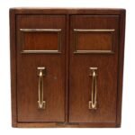 Vintage Oak Tabletop File Holder