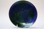 Vintage Blue and Green Enamel on Copper Round Dish by Bovano - Image 5