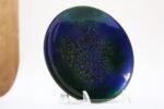 Vintage Blue and Green Enamel on Copper Round Dish by Bovano - Image 2