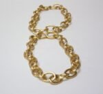 Pair of Vintage Gilt Metal Decorative Chains - Image 4