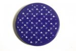 Set of Four Scandinavian Modern Indigo Enamel Trivets / Plates - Image 5