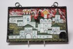 Vintage Russian Enamel on Copper Cityscape - Image 2