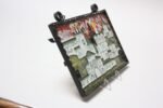Vintage Russian Enamel on Copper Cityscape - Image 3