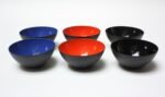 Set of Six Enamel Krenit Bowls by Herbert Krenchel - Image 4