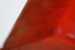Mid Century Modern Enamel on Copper Square Dish in Orange - Image 6