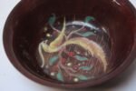 Mid-Century Dutch Modern Hand-Painted Enamel on Copper 'Peacock' Bowl - Image 2